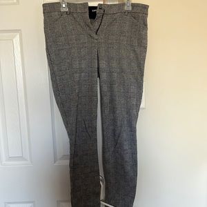Comfy gray plaid work pants
